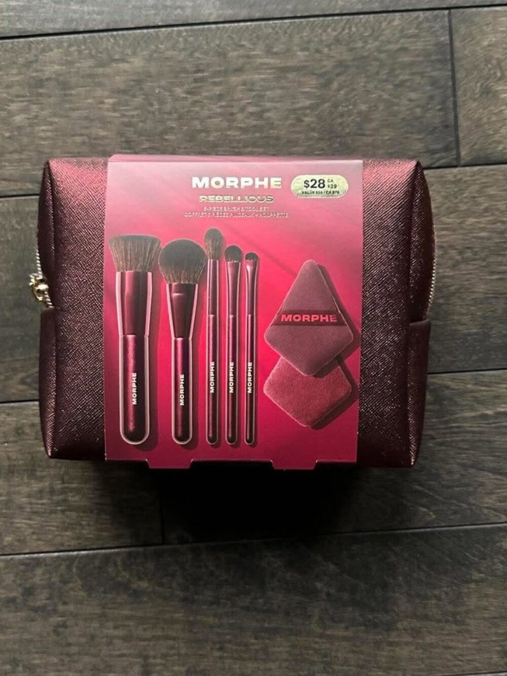 Morphe Rebellious 6 Piece Brush and Tool Set - NEW